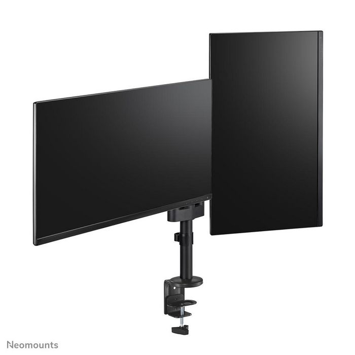 Neomounts DS60-425BL2 Support de bureau double écran à mouvement complet pour écrans 17 à 27 pouces - Noir