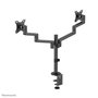 Neomounts DS60-425BL2 Support de bureau double écran à mouvement complet pour écrans 17 à 27 pouces - Noir