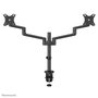 Neomounts DS60-425BL2 Support de bureau double écran à mouvement complet pour écrans 17 à 27 pouces - Noir
