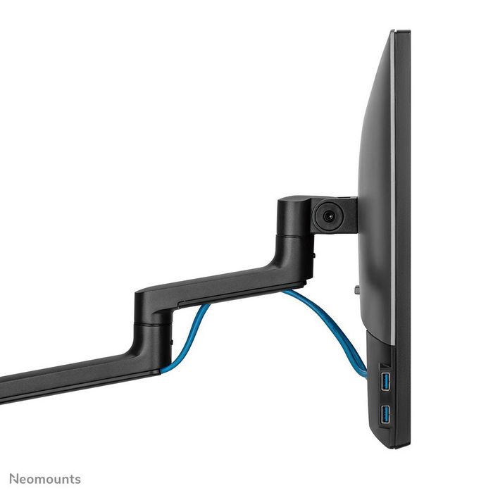 Neomounts DS60-425BL2 Support de bureau double écran à mouvement complet pour écrans 17 à 27 pouces - Noir