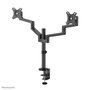 Neomounts DS60-425BL2 Support de bureau double écran à mouvement complet pour écrans 17 à 27 pouces - Noir