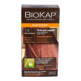 BIOKAP TINTE Coloration 7.4 rouge cuivré auburn blond 140ml