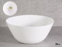 Vivalto Bol en verre Opal blanc 24 cm - Idéal pour salades et service (Set de 18)
