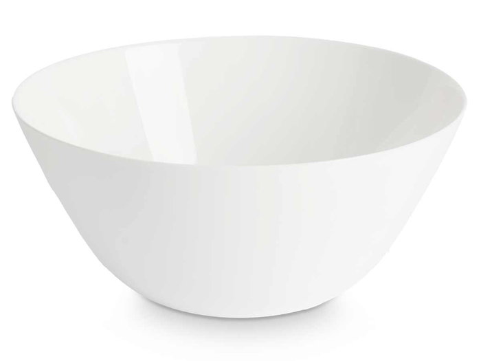 Vivalto Bol en verre Opal blanc 24 cm - Idéal pour salades et service (Set de 18) Vivalto Bol en verre Opal blanc 24 cm - Idéal pour salades et service (Set de 18)