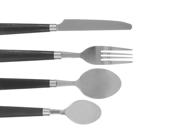 Kinvara Lot de 4 couverts assortis couleurs terre acier et plastique 4x22x4 cm (Set de 12) Kinvara Lot de 4 couverts assortis couleurs terre acier et plastique 4x22x4 cm (Set de 12)