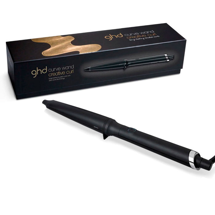 GHD Fer à friser Curve Creative Curl conique pour vagues et boucles, technologie Tri-Zone GHD Fer à friser Curve Creative Curl conique pour vagues et boucles, technologie Tri-Zone