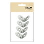 Edm Angle de renfort modèle AN24, 20 x 20 x 16 mm, 4 pièces
