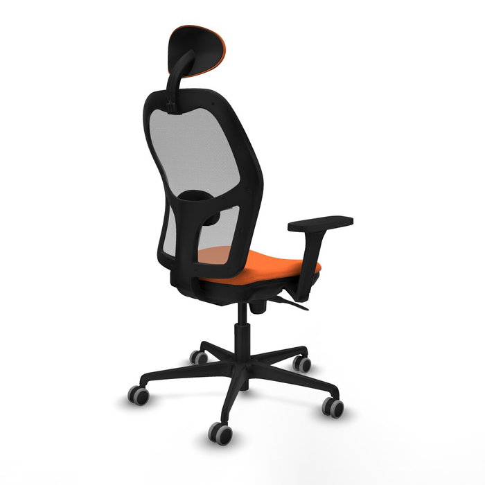 Piqueras y Crespo Chaise de Bureau avec Appui-tête 3D036G1 Orange