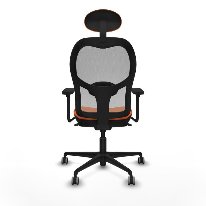 Piqueras y Crespo Chaise de Bureau avec Appui-tête 3D036G1 Orange