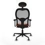 Piqueras y Crespo Chaise de Bureau avec Appui-tête 3D036G1 Orange