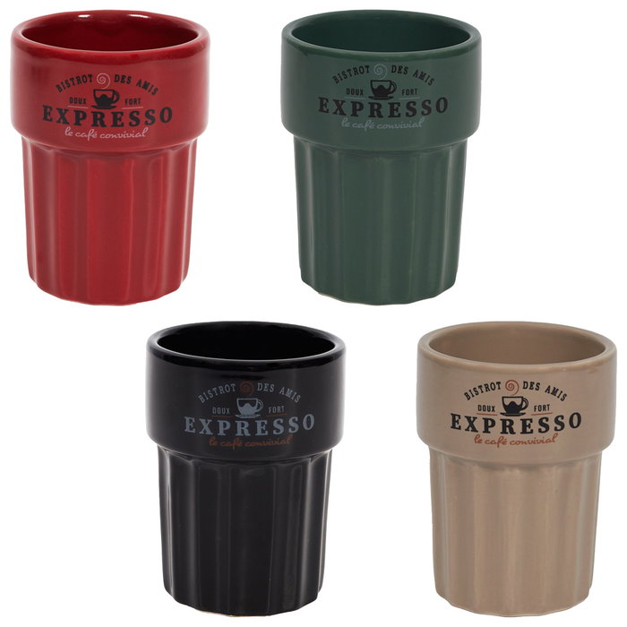 Home Deco Factory Mug BISTROT 300 ml en grès Home Deco Factory Mug BISTROT 300 ml en grès