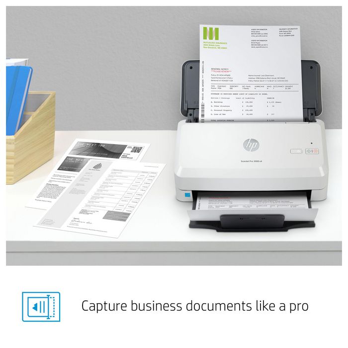 HP ScanJet Pro 3000 s4 - Scanner professionnel à alimentation automatique de documents 50 pages, 40 ppm, couleur et N&B