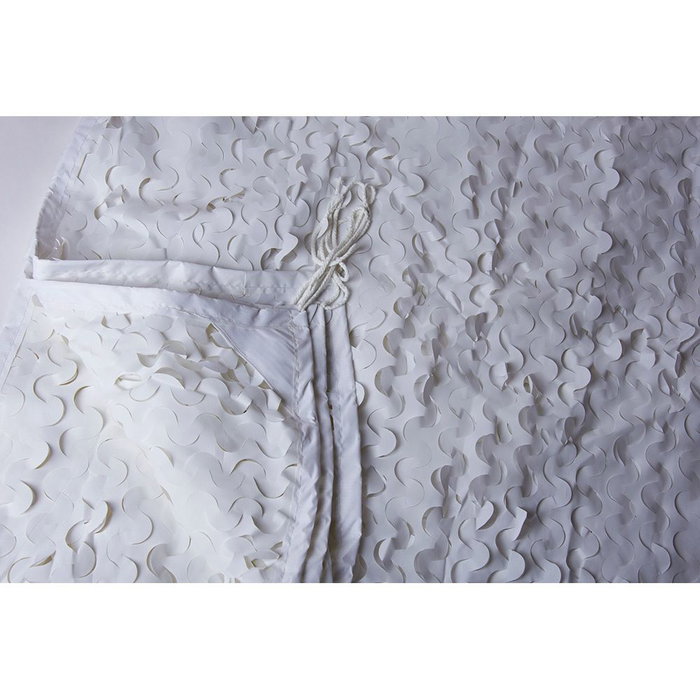 Faura Voile d'ombrage camouflage réversible blanc 3 x 4 m, polyester, anneaux inox, traitement anti-UV Faura Voile d'ombrage camouflage réversible blanc 3 x 4 m, polyester, anneaux inox, traitement anti-UV