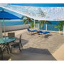 Faura Voile d'Ombrage Rectangulaire Blanc 3 x 4 m Réversible Camouflage