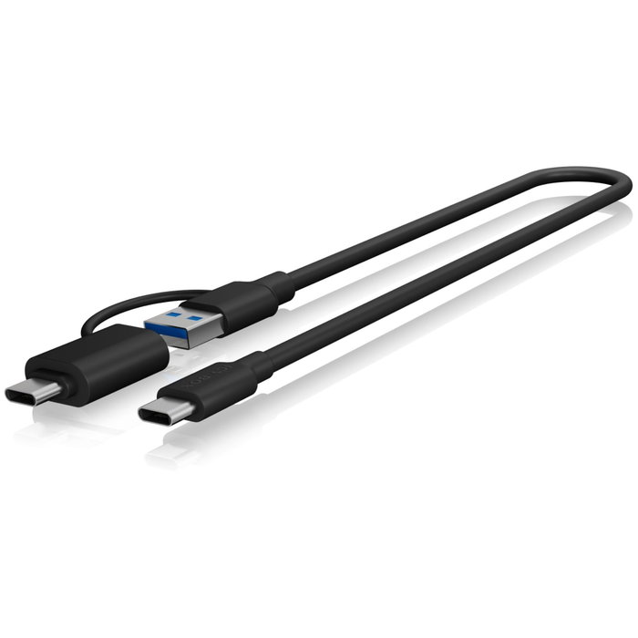 Icy IB-200T-C3 Boîtier pour disque dur externe USB 3.2 Gen 1 Type-C