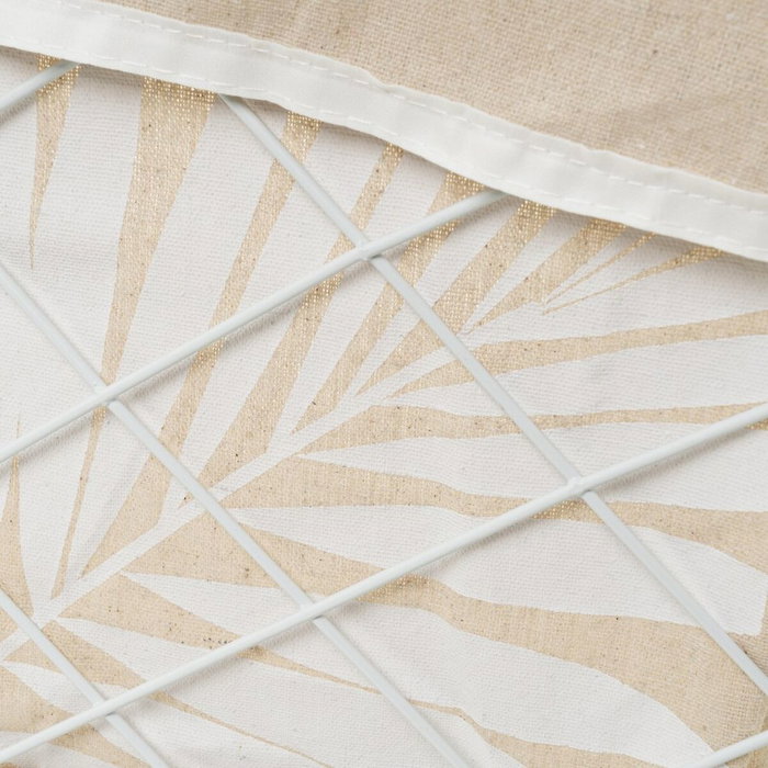 BigBuy Home Lot de paniers NATURLIFE Blanc Sable Fer (3 Unités)