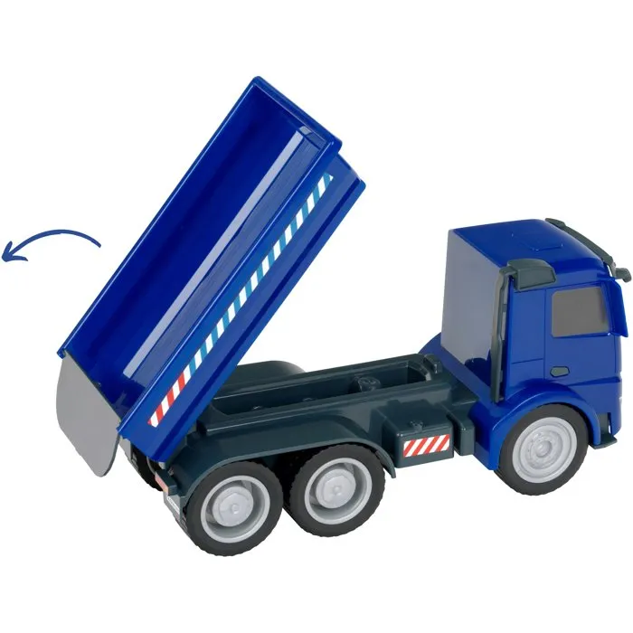 Klein - 3803 - Camion-benne Mercedes Arocs 1:24 - Benne basculante avec trappe - Roues souples - Jouet enfant dès 3 ans - 30 cm