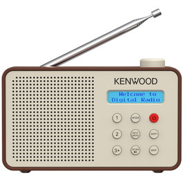 Kenwood CR-M25DAB Radio DAB+ Portable avec Bluetooth, Couleur Brun