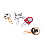 Disney L'Étrange Noël de Monsieur Jack - Set de 4 Badges ou Épingles à Cheveux en Métal et PVC - 5,3 cm