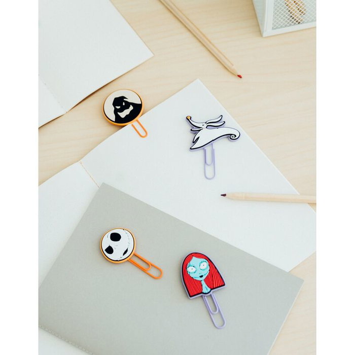 Disney L'Étrange Noël de Monsieur Jack - Set de 4 Badges ou Épingles à Cheveux en Métal et PVC - 5,3 cm