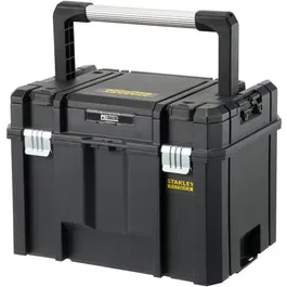 Stanley FMST1-75796 Coffre de rangement modulaire Pro-Stack 23 L, capacité 30 kg, avec organisateur intégré et poignée ergonomique