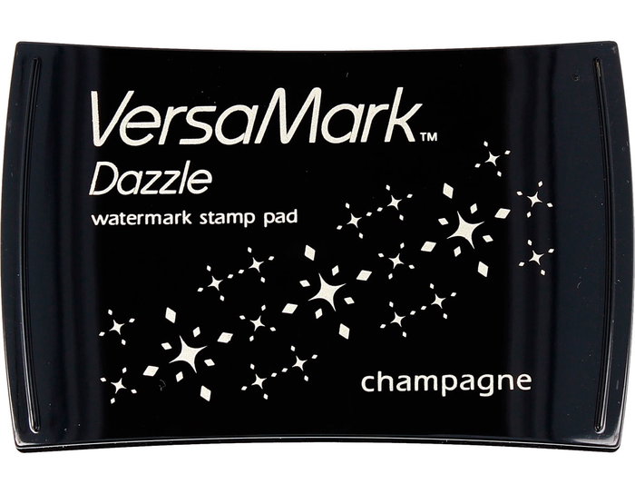 Tsukineko Versamark Tampon d'encre Champagne effet duotone 95x65mm Tsukineko Versamark Tampon d'encre Champagne effet duotone 95x65mm