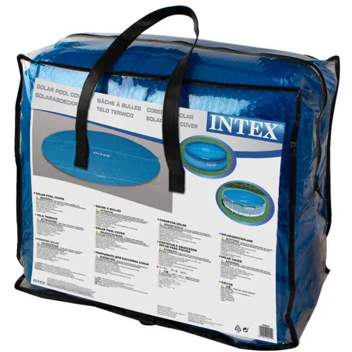 Intex 28014 - Bâche à bulles pour piscine hors sol ronde - Diamètre 488 cm - Économie de chaleur Intex 28014 - Bâche à bulles pour piscine hors sol ronde - Diamètre 488 cm - Économie de chaleur
