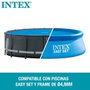 Intex - Cobertor D488 - Couverture solaire pour piscine tubulaire Easy Set/Frame, diamètre 488 cm, en PVC