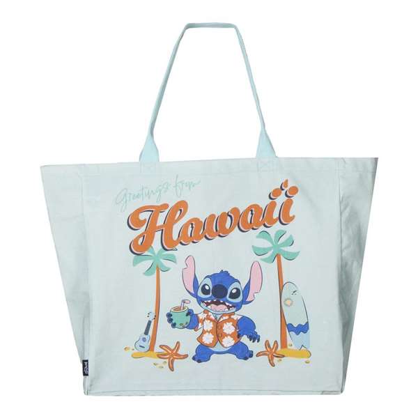 Disney Sac Shopping Tote Bag Stitch avec lanières - 70% Polyester, 30% Coton - 48 x 43 x 17 cm Disney Sac Shopping Tote Bag Stitch avec lanières - 70% Polyester, 30% Coton - 48 x 43 x 17 cm