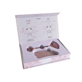 Bifull Set de Massage Facial Mima Rose en Quartz Rose Naturel