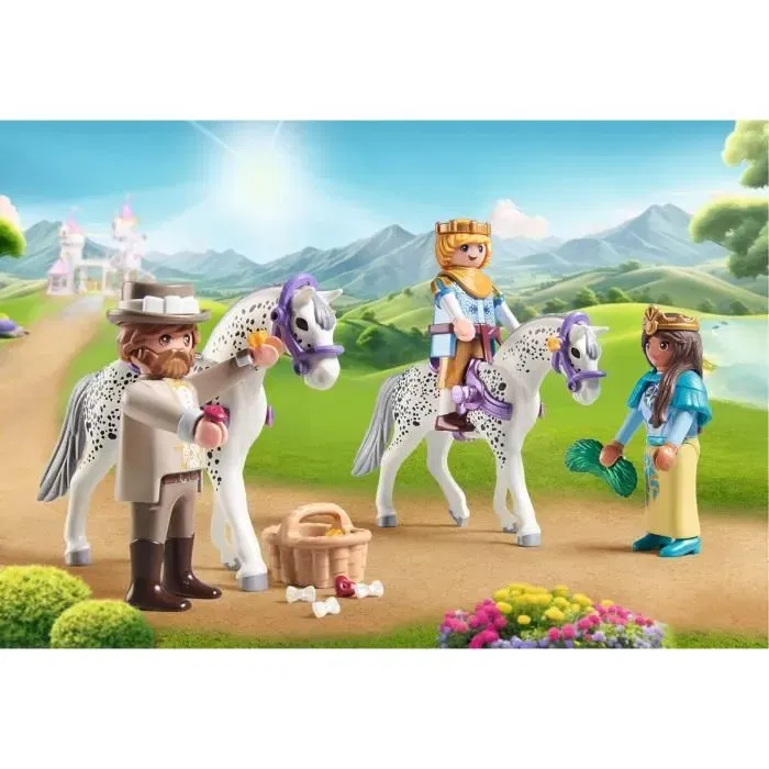 Playmobil 71846 - Calèche avec couple princier et cocher - Figurine et accessoires - Jouet d'imagination pour enfants