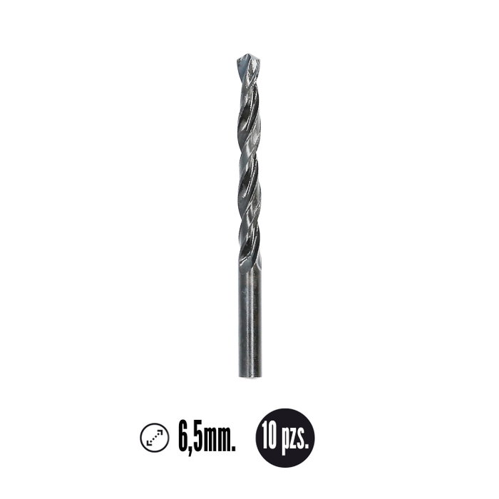 Wolfpack Foret acier rapide HSS cylindrique Ø 6,50 mm.</a> Wolfpack Foret acier rapide HSS cylindrique Ø 6,50 mm.</a>