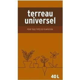 Terreau Universel pour Plantes de Jardin et d'Intérieur, 40 Litres
