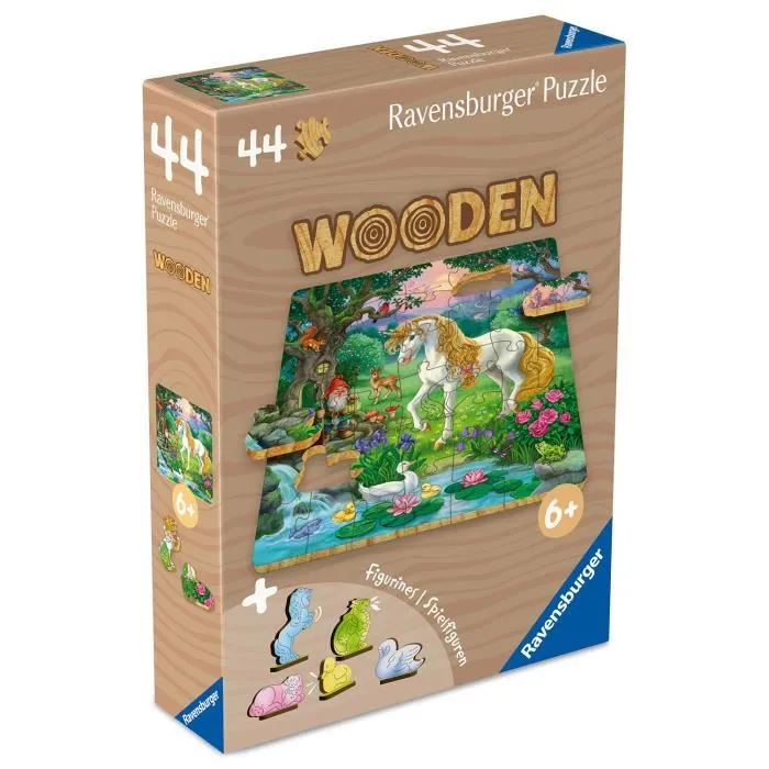 Ravensburger - Puzzle en Bois Licornes, 44 Pièces dont 5 Figurines Whimsies, Puzzle Enfant Durable FSC, Jeu Éducatif et Cadeau pour Enfants dès 6 Ans (19,2x19,2 cm) Ravensburger - Puzzle en Bois Licornes, 44 Pièces dont 5 Figurines Whimsies, Puzzle Enfant Durable FSC, Jeu Éducatif et Cadeau pour Enfants dès 6 Ans (19,2x19,2 cm)