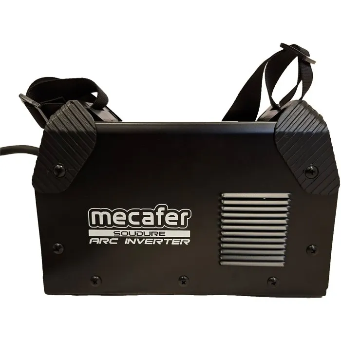 Mecafer Poste à souder Inverter MMA 120 A, compact, performant et léger, pour travaux de maintenance, réparation et assemblage métallique