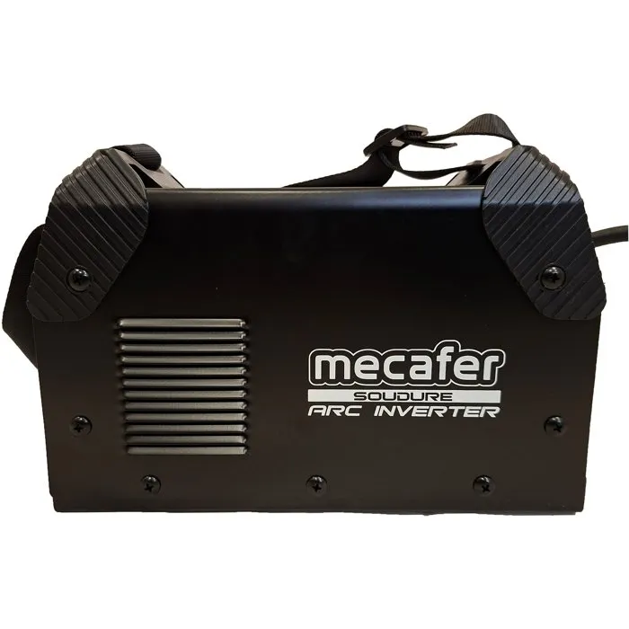 Mecafer Poste à souder Inverter MMA 120 A, compact, performant et léger, pour travaux de maintenance, réparation et assemblage métallique