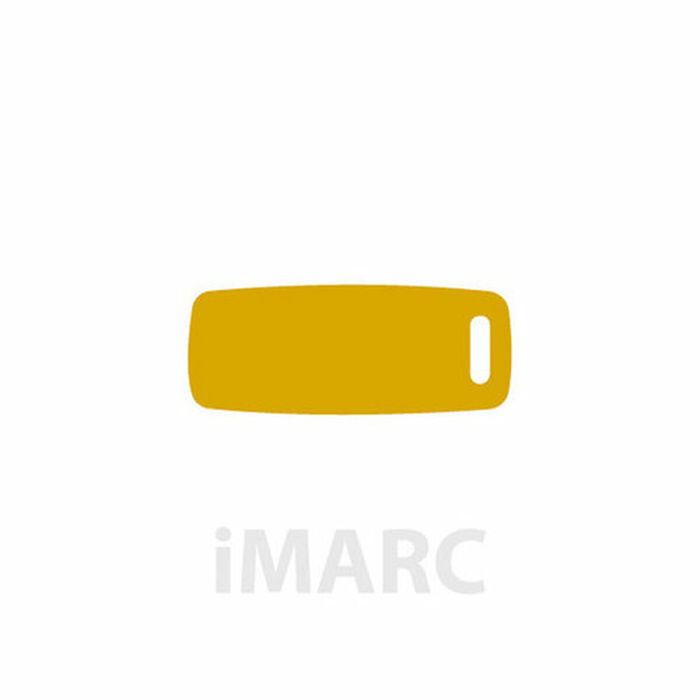 Plaque d'identification pour collier Imarc Baggage Jaune Doré