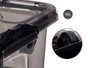 KIPIT Bac de rangement sous le lit 40L Anthracite avec 6 roues