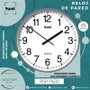 SAMI Horloge Murale HQ Taiwan Red 30cm Gris Mat