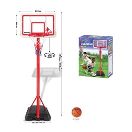 Ociotrends - Panier de basket sur pied réglable, tablier 60x40 cm, hauteur de 1,49 à 1,95 m