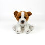 Deqube Peluche Jack Russell Terrier Assis 12cm avec Licence Bocalan