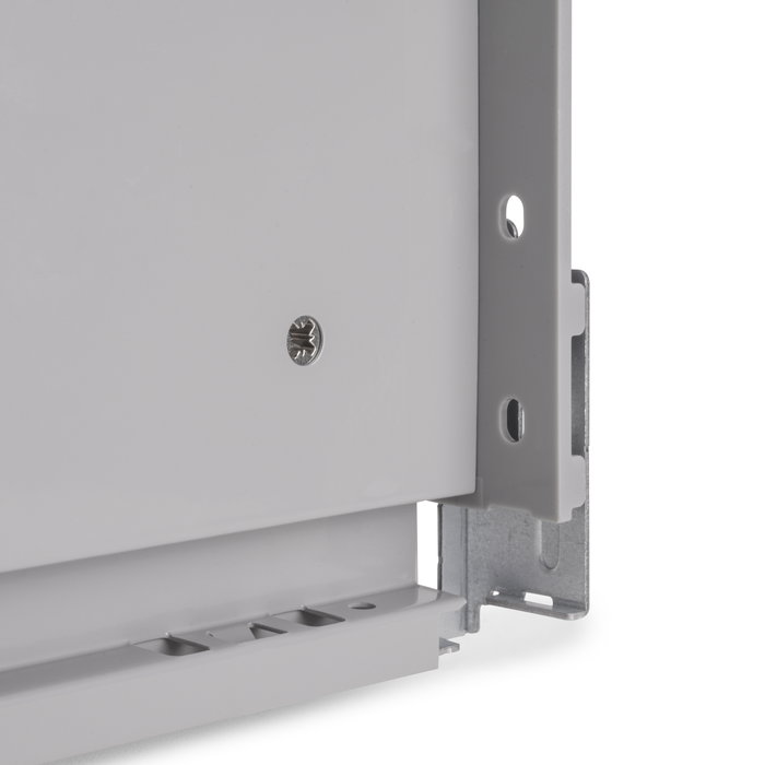 Emuca Tiroir extérieur Vertex avec réglages 3D hauteur 93mm, 40kg, profondeur 450mm, Acier, Peint en aluminium Emuca Tiroir extérieur Vertex avec réglages 3D hauteur 93mm, 40kg, profondeur 450mm, Acier, Peint en aluminium