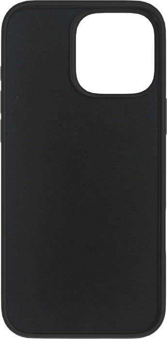 eSTUFF Coque INFINITE RIGA pour iPhone 16 Pro Max en silicone - Noir - Fabriqué à 93 % avec des matériaux recyclés - Protection antichoc