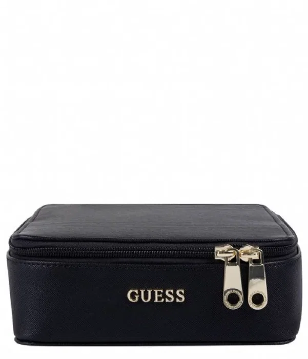 Guess Sac Holdall en Cuir Synthétique et Textile Noir Guess Sac Holdall en Cuir Synthétique et Textile Noir