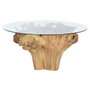 Home ESPRIT Table de Salle à Manger Bois et Verre Trempé 160 x 160 x 76 cm