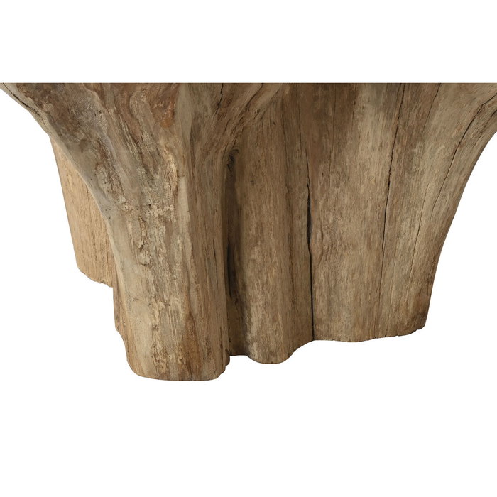 Home ESPRIT Table de Salle à Manger Bois et Verre Trempé 160 x 160 x 76 cm