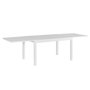 BigBuy Garden Table de Salle à Manger Thais Blanc Aluminium 135 x 90 x 74 cm
