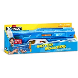 ZURU X-SHOT Mega Pulse - Pistolet à eau motorisé, batterie rechargeable, remplissage rapide 1 seconde, portée 9 m, réservoir 1,1 L pour jeux extérieurs