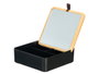 Berilo Organiseur en Plastique Bambou Noir Miroir 14x5x14 cm (Set de 12)