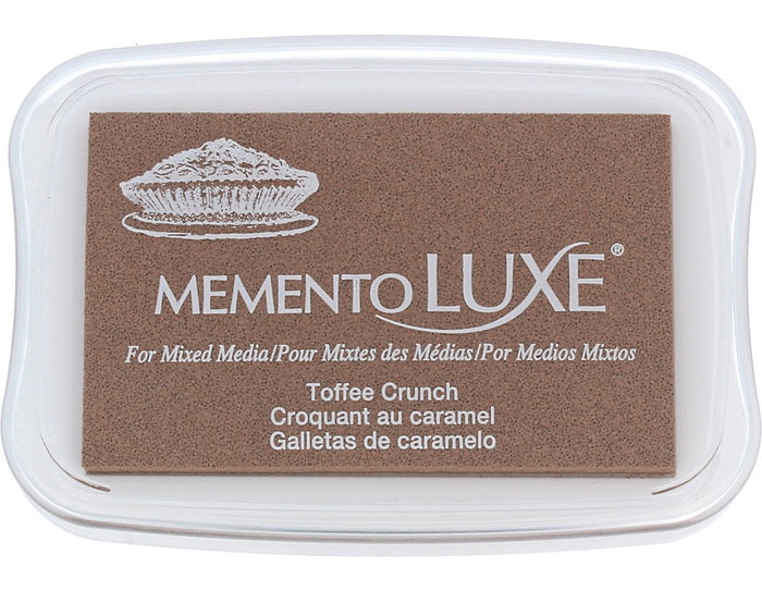 Tsukineko Tampon encreur MEMENTO LUXE couleur biscuits au caramel 96x63mm Tsukineko Tampon encreur MEMENTO LUXE couleur biscuits au caramel 96x63mm